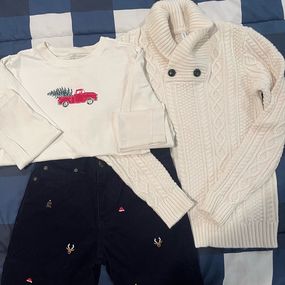 Holiday / Christmas Outfit Bundle from Janie & Jack Boys! Size 8.